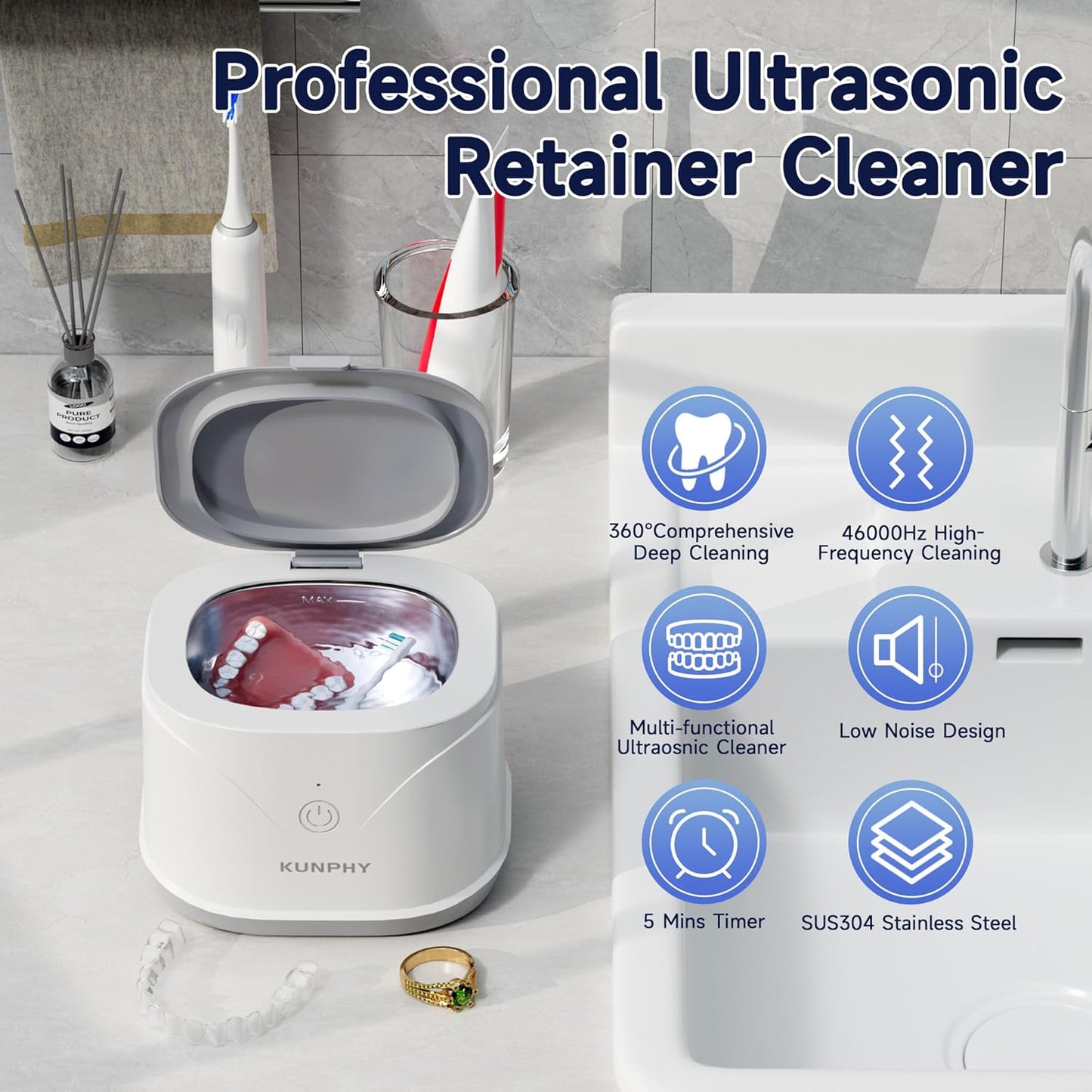 Ultrasonic Jewelry Cleaner | Deep Clean for Jewelry, Eyeglasses & More | Australia
