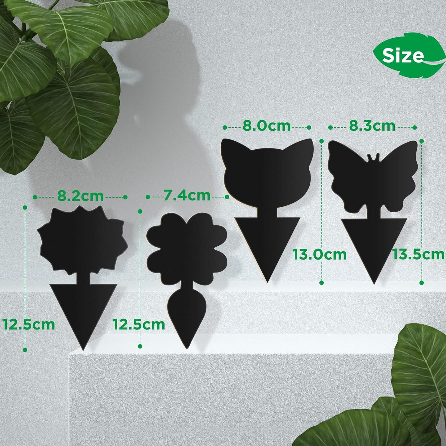 40 PCS Sticky Traps, GeeRic Sticky Fruit Fly and Plant Gnat Bug Traps for Indoor/Outdoor Use, Dual-Sided Black Sticky Traps Insect Catcher for White Flies, Mosquitos, Fungus Gnats, Flying Insects