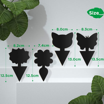 40 PCS Sticky Traps, GeeRic Sticky Fruit Fly and Plant Gnat Bug Traps for Indoor/Outdoor Use, Dual-Sided Black Sticky Traps Insect Catcher for White Flies, Mosquitos, Fungus Gnats, Flying Insects