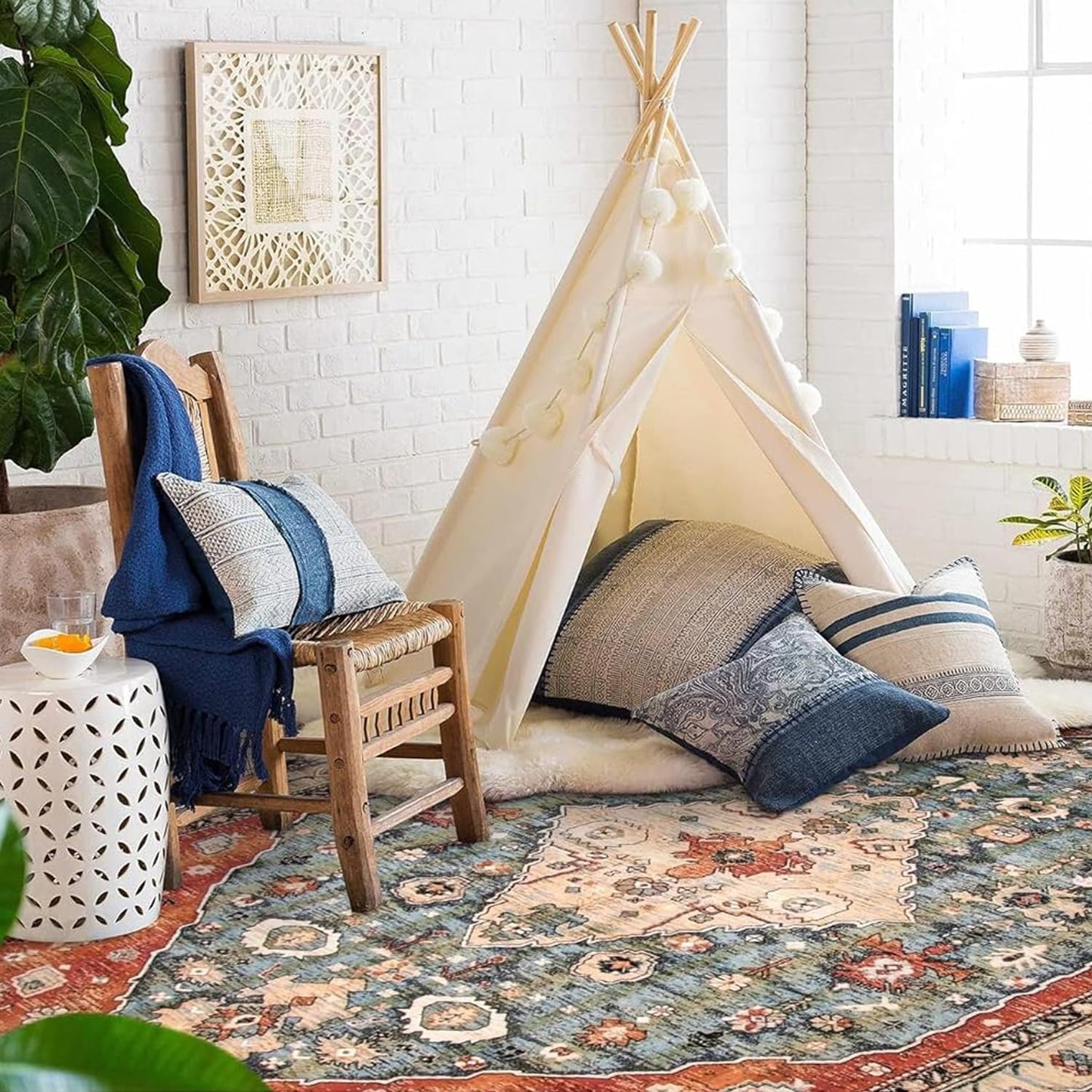 Boho Area Rug - Soft Shag Rug for Living Room | Non-Slip | Australia