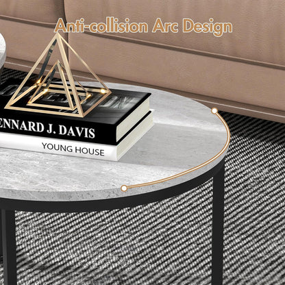 Nesting Coffee Tables Set of 2 | Space Saving Living Room Furniture