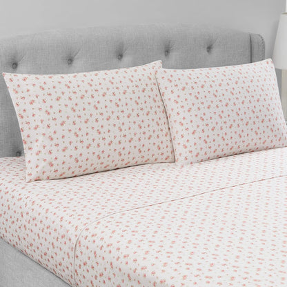 Modern Threads Silky Soft Microfiber and Wrinkle Free Sheets - Luxurious Microfiber Bed Sheets Includes Flat Sheet, Fitted Sheet with Deep Pockets, & Pillowcases Ivory, Queen