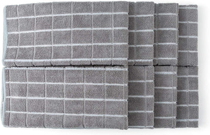 Microfiber Kitchen Towels Set of 8 | Super Absorbent Dish Cloths