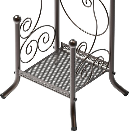 Freestanding Chrome Toilet Paper Stand | Modern Bathroom Roll Holder