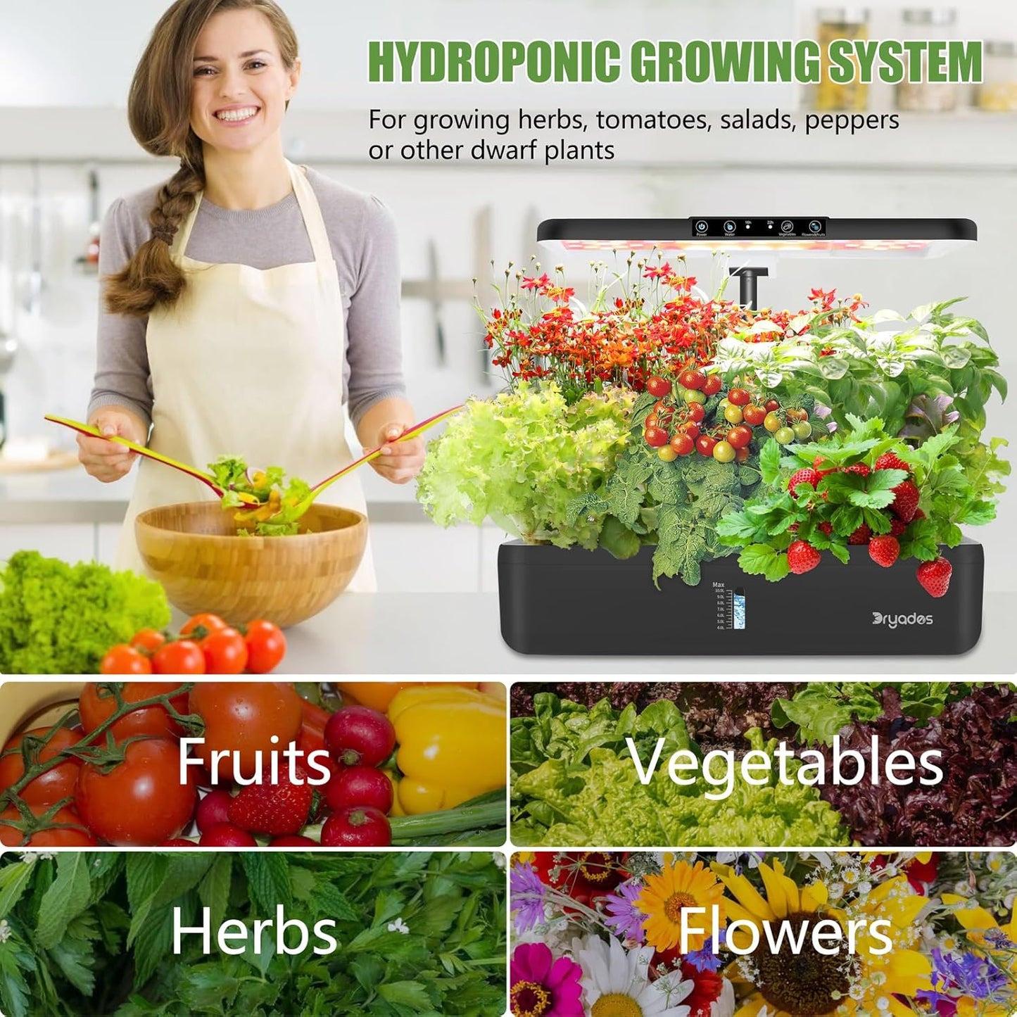 Large Hydroponics System | Indoor Garden | Full Spectrum
