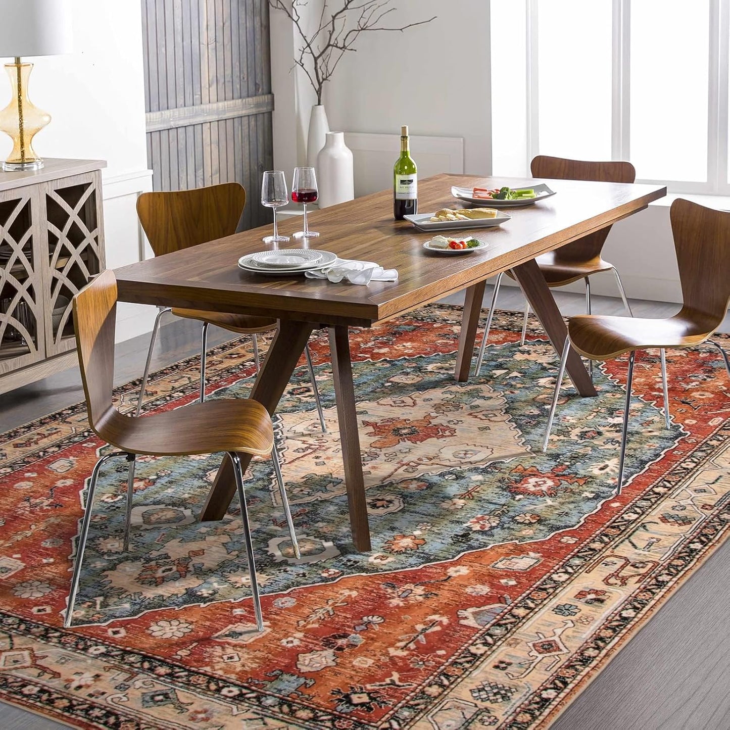 Boho Area Rug - Soft Shag Rug for Living Room | Non-Slip | Australia