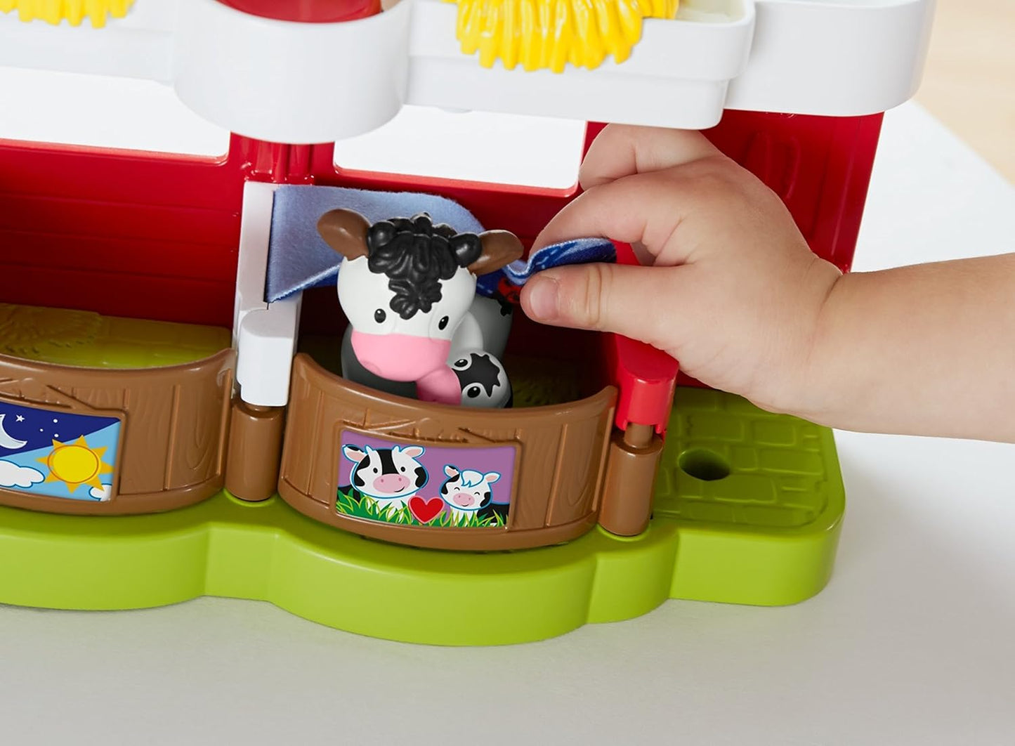 Fisher-Price Little People Toddler Learning Toy Caring for Animals Farm Interactive Playset with Smart Stages for Ages 1+ Years