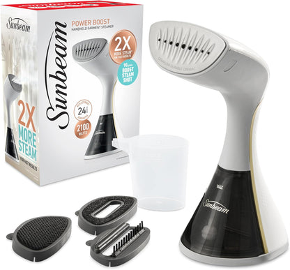 Sunbeam Power Steam Handheld Garment Steamer | Fast Wrinkle Remover