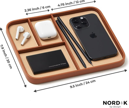 Modern Catchall Tray | Premium Leather EDC Organiser