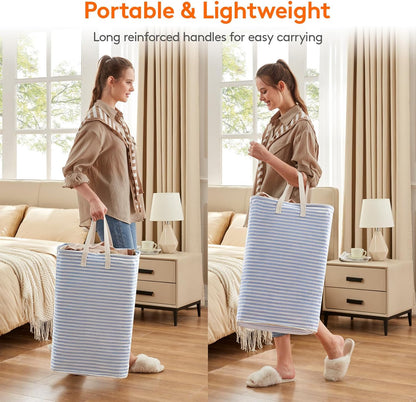 80L Waterproof Laundry Hamper 2 Pack - Collapsible & Portable - Lifewit